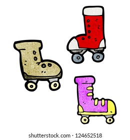 Cartoon Rollschuhe