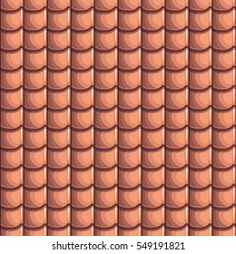 Cartoon Roof Tiles Seamless Background, collection texture