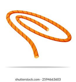 Cartoon rope vector isolated illustration