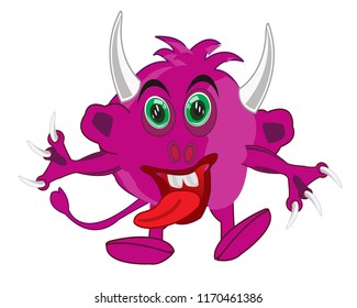 Cartoon of the rose formless crock with horn