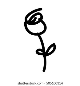 cartoon rose icon image 