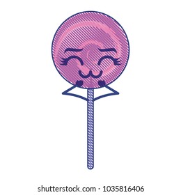 character cartoon kawaii lollipop