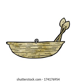 Cartoon-Ruderboot
