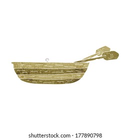 cartoon rowing boat