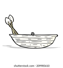 bote de remo de caricaturas