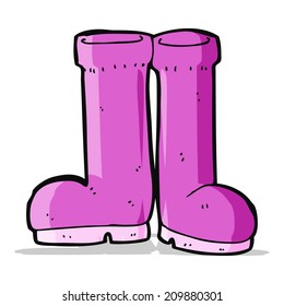 botas de goma de dibujos animados