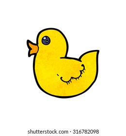 pato de goma de dibujos animados
