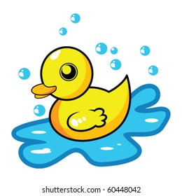 desenho animado pato de borracha