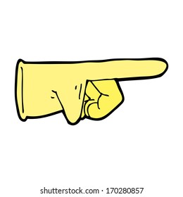 guante de goma de dibujos animados
