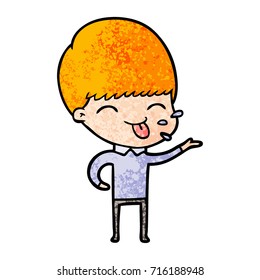 cartoon rude man