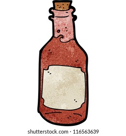 Cartoon-Rumflasche