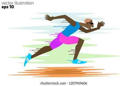 cartoon runner character