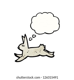 cartoon running hare