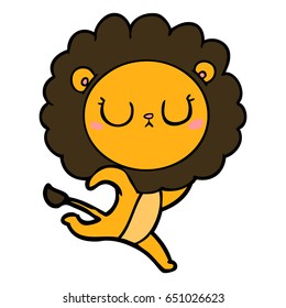 cartoon running lion