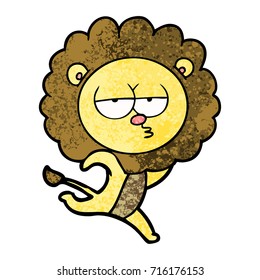 cartoon running lion