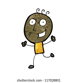 caricatura de un hombre corriendo
