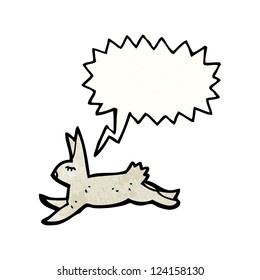 Karikatur mit Kaninchen