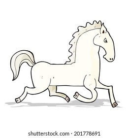 caricatura de semental blanco