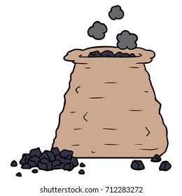 cartoon sack of coal