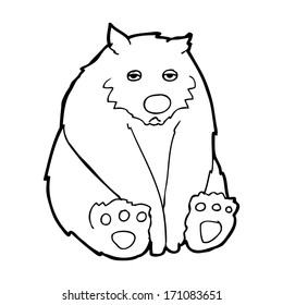 cartoon sad bear