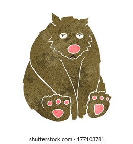 cartoon sad bear