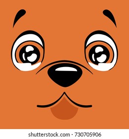 cartoon sad happy dog