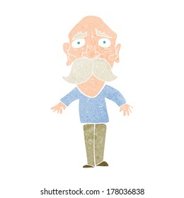 caricatura del viejo triste