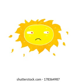 caricatura triste sol