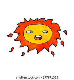 caricatura triste sol