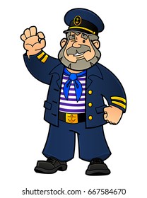 Cartoon sailor. From a large set of similar images