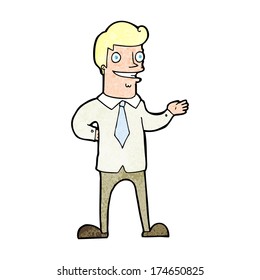 cartoon salesman