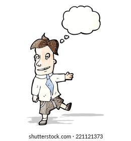 vendedor de dibujos animados