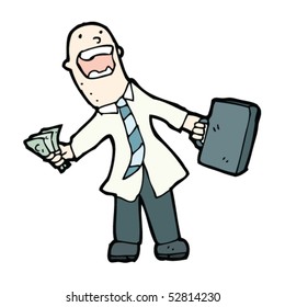 cartoon salesman