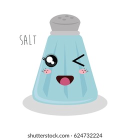 cartoon salt design isolated