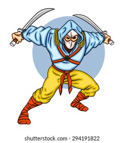 Cartoon Samurai Fighter
