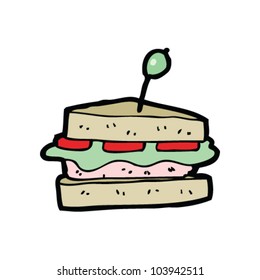 cartoon sandwich