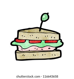 sándwich de caricatura
