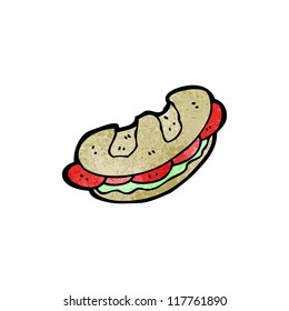 cartoon sandwich