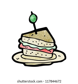 cartoon sandwich
