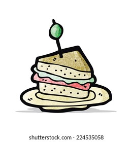 sándwich de caricatura