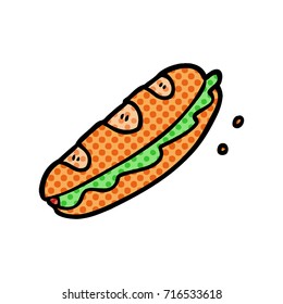 sándwich de caricatura