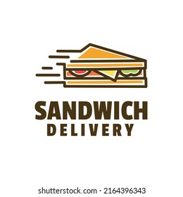 Cartoon-Sandwich-Logo-Design, Vektorgrafik