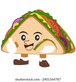 cartoon sandwiches logo sandwich fast food