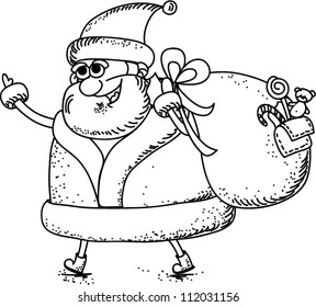 Cartoon Santa