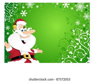 Cartoon Santa Background
