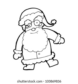 cartoon santa claus