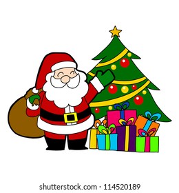 Cartoon Santa Claus ,