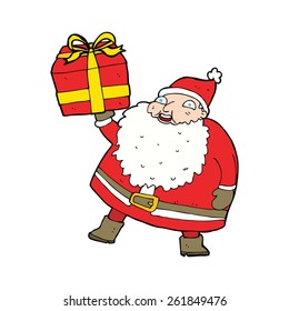 cartoon santa claus