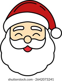 A cartoon of Santa Claus