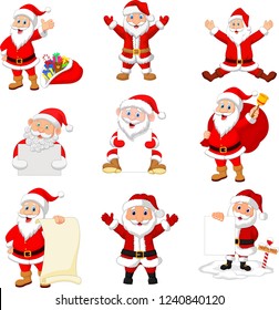 Cartoon Santa Claus collection set